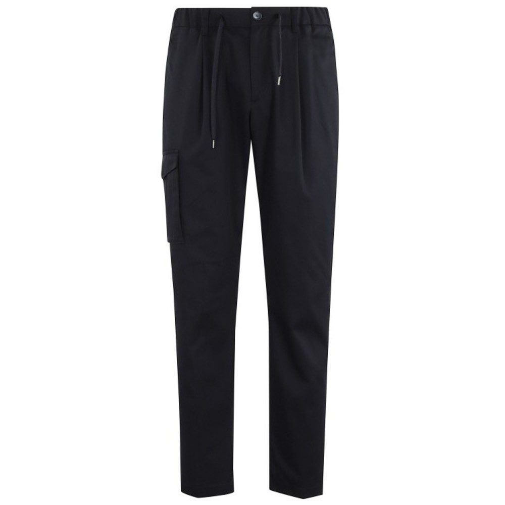 Herno Tailored Blue Pants With Elastic Waistband - NWT